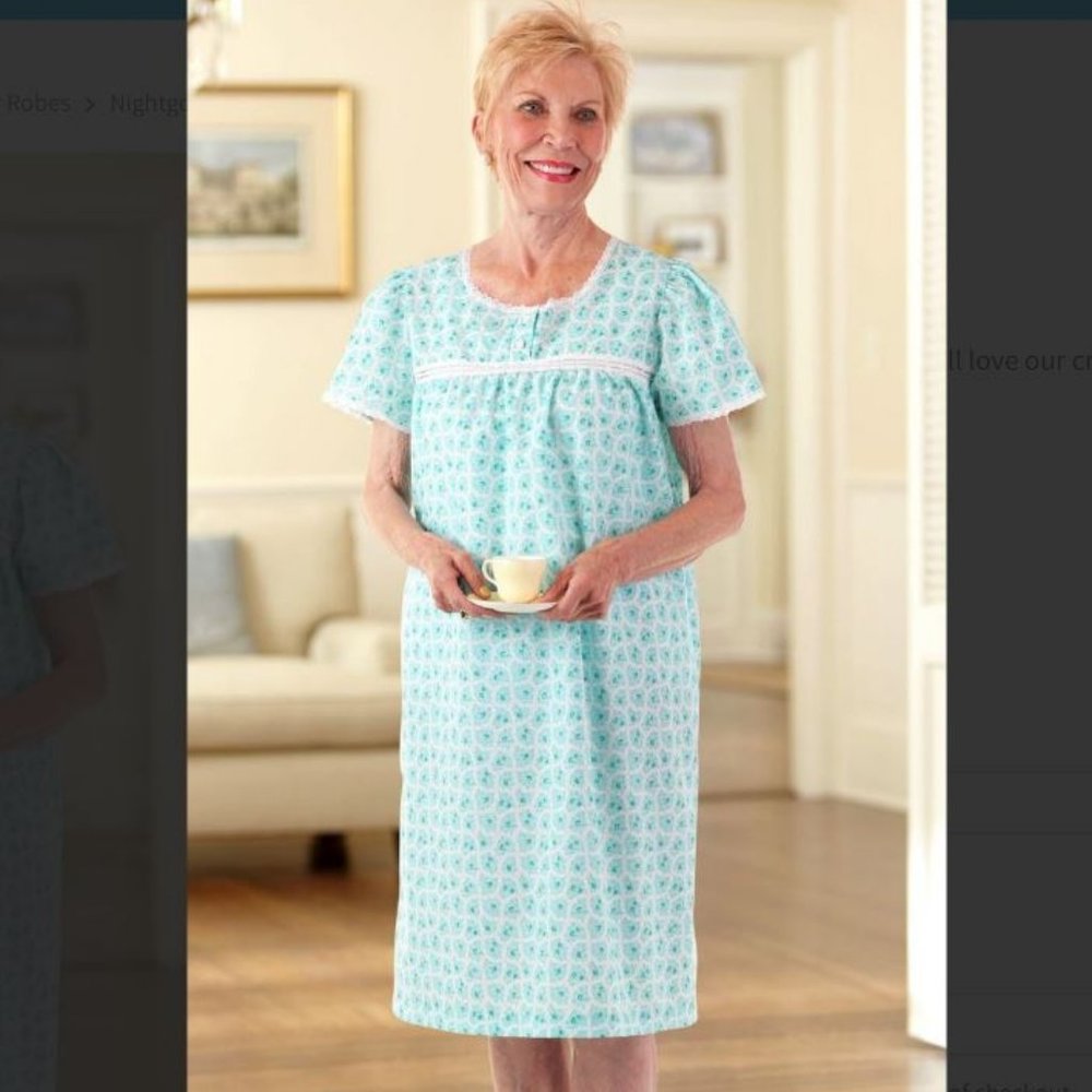 SALE!! senior nightgown easy to get on